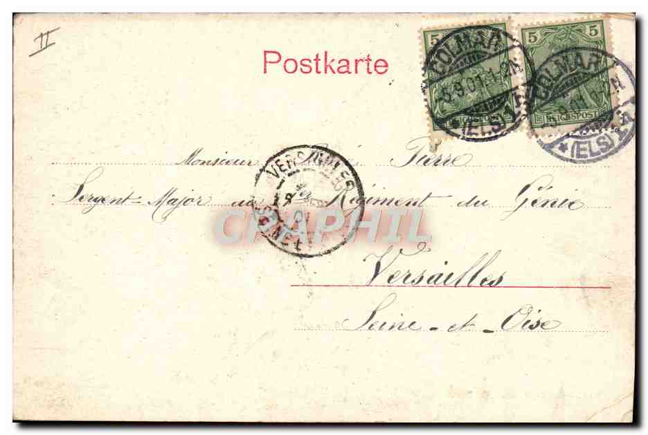 CPA Le Theatre Colmar — Verso