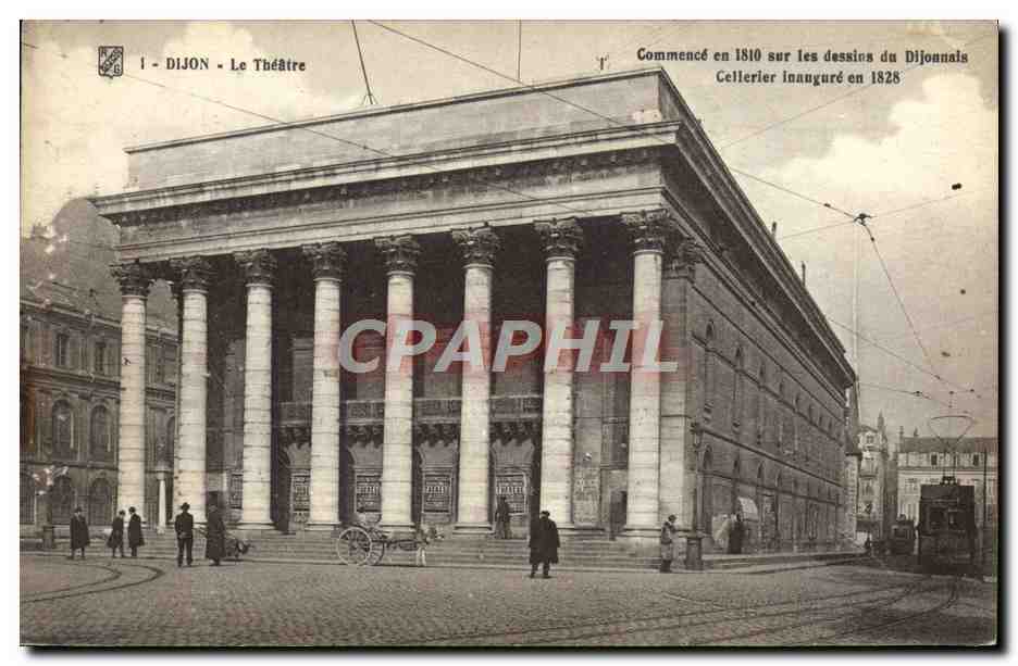CPA Le Theatre Dijon Tramway