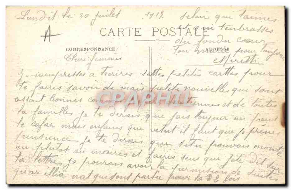 CPA Le Theatre Dijon Tramway — Rückseite