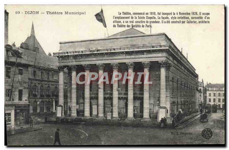 CPA Le Theatre municipal Dijon Tramway