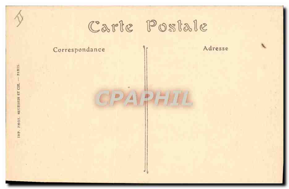 CPA Dieppe Les vieilles tours et le Theatre  — Verso
