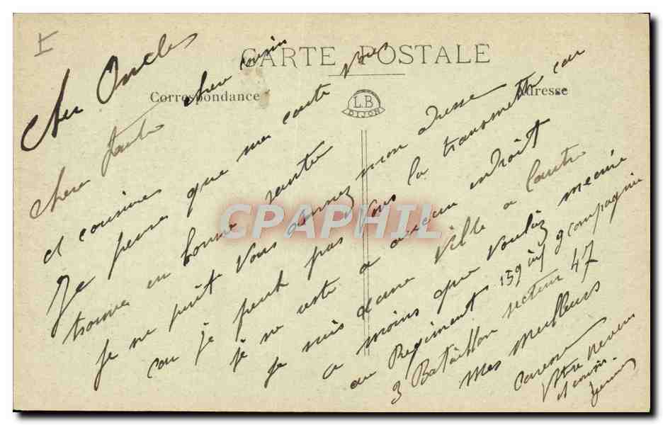 CPA Dijon Le Theatre municipal — Verso