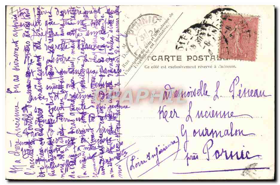 CPA Le Theatre Dieppe  — Verso