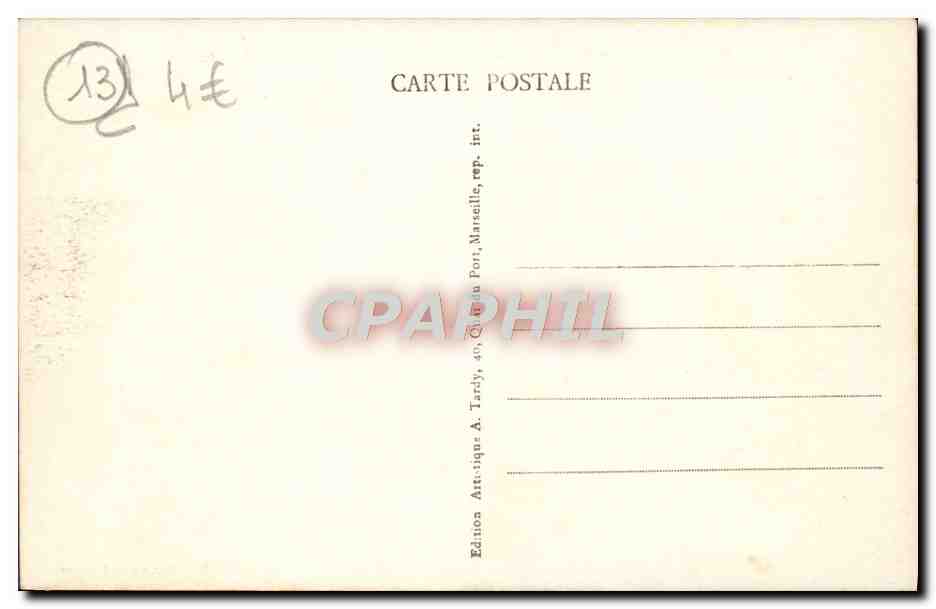 CPA La Ciotat Le Rocher Du Bec De I'Aigle Vu De I'Ile Verte — Rückseite