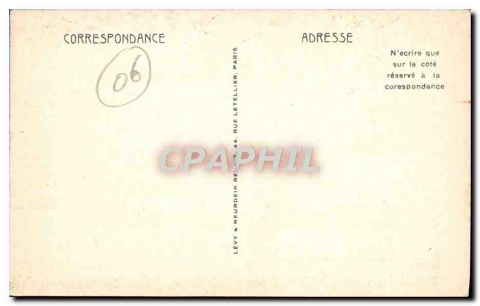 CPA Beaulieu Le Port Et La Pointe Des Fourmis — Rückseite