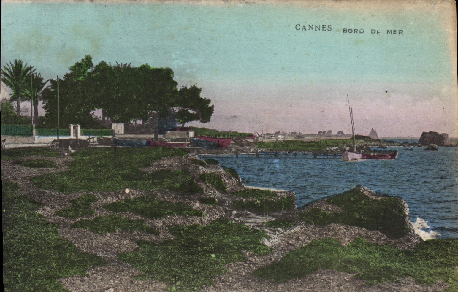 CPA Cannes Bord De Mer