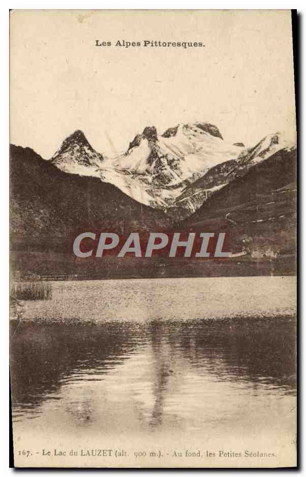 CPA Le Lac Lauzet Au fond Les petites Seolanes