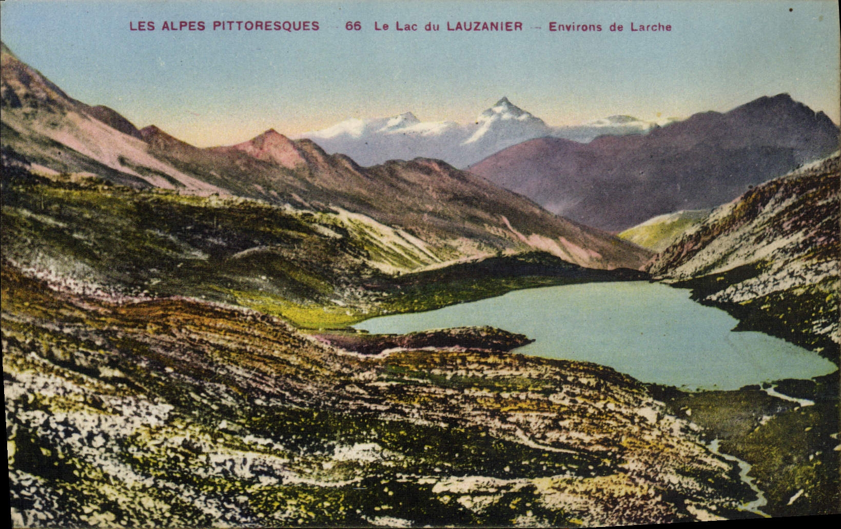 CPA Le Lac du Lauzanier Environs de Larche 