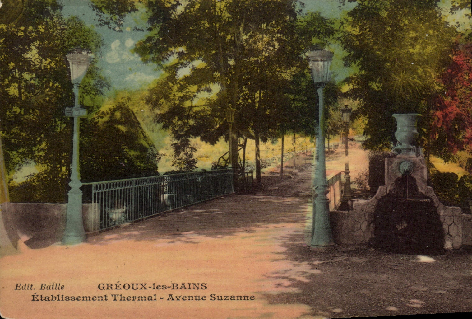 CPA Greoux Les Bains Etablissement thermal Avenue Suzanne 
