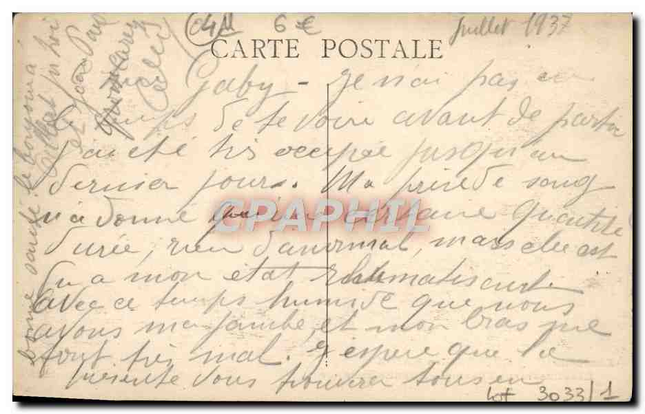 CPA Greoux Les Bains Etablissement thermal Avenue Suzanne  — Rückseite