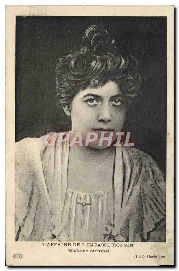 CPA L'affaire de l'impasse Ronsin Madame Steinheil 