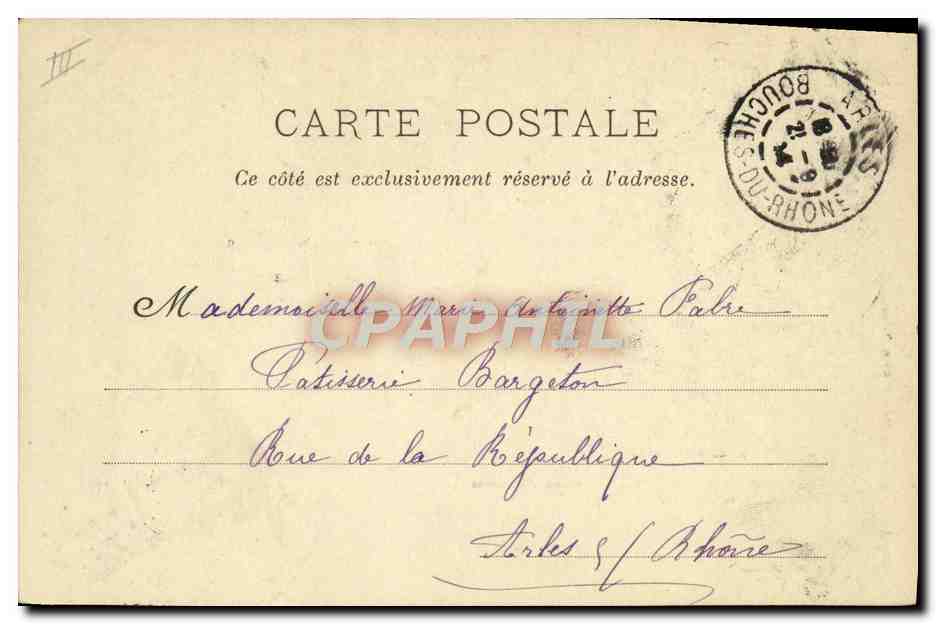 CPA La femme avocat  — Verso