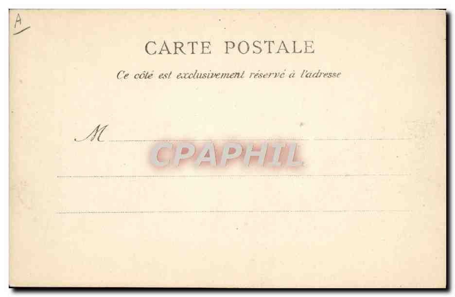 CPA Aux Vives Eaux Vices Le garde des scelles — Verso