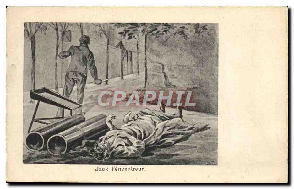 Jack l'énventreur — scène de crime avec tubes et corps — éditeur D.2