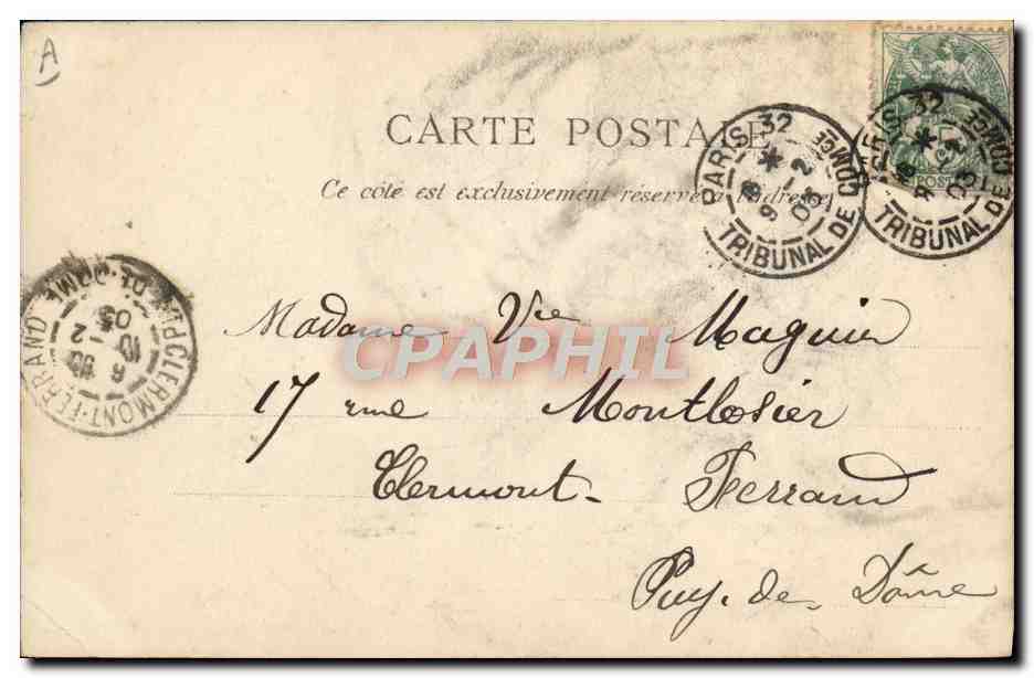 CPA Mme Maria Daurignac  — Verso