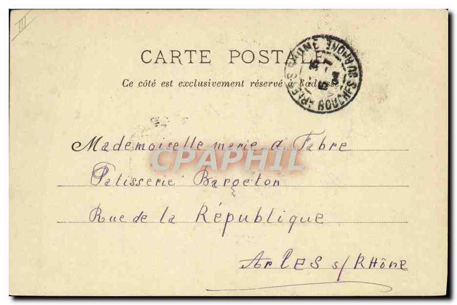 CPA La femme avocat — Verso