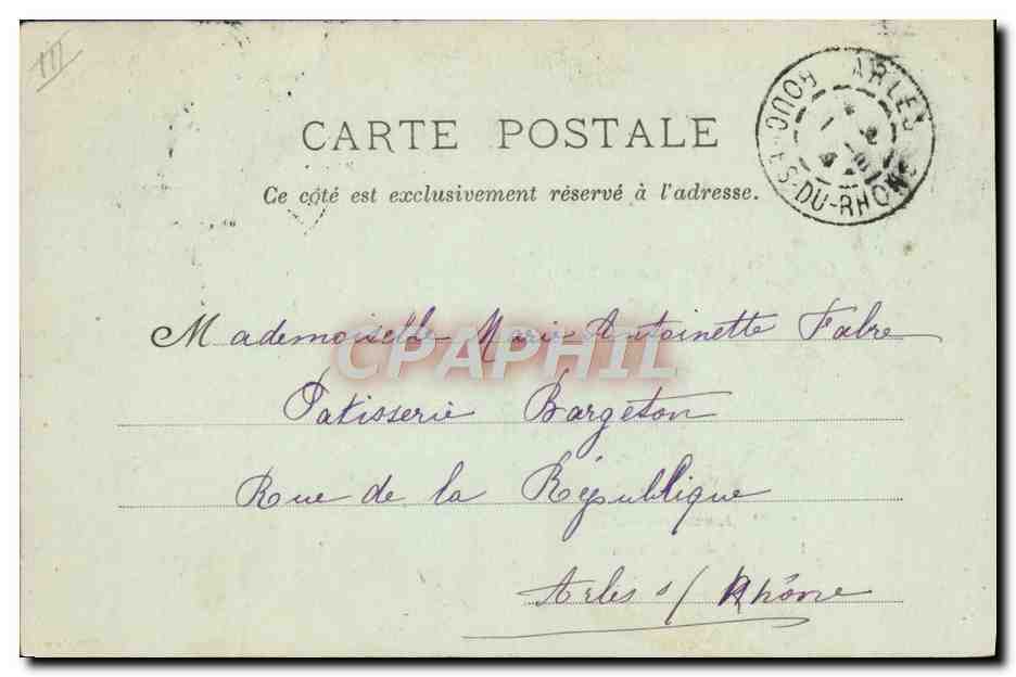 CPA La femme avocat — Verso