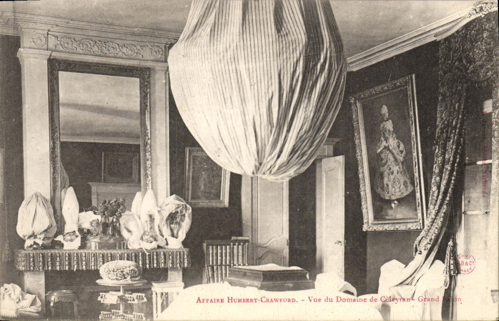 Vue du Domaine de Cécélyran - Grand Salon — Affaire Humbert-Crawford — Grand Édition
