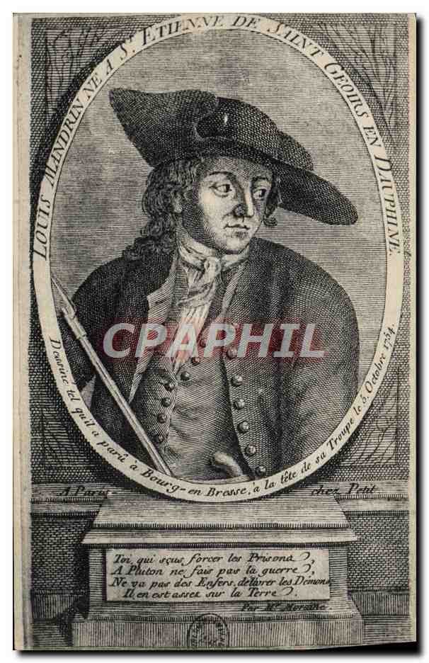 Louis Mandrin — portrait gravé — chez Petit, Paris