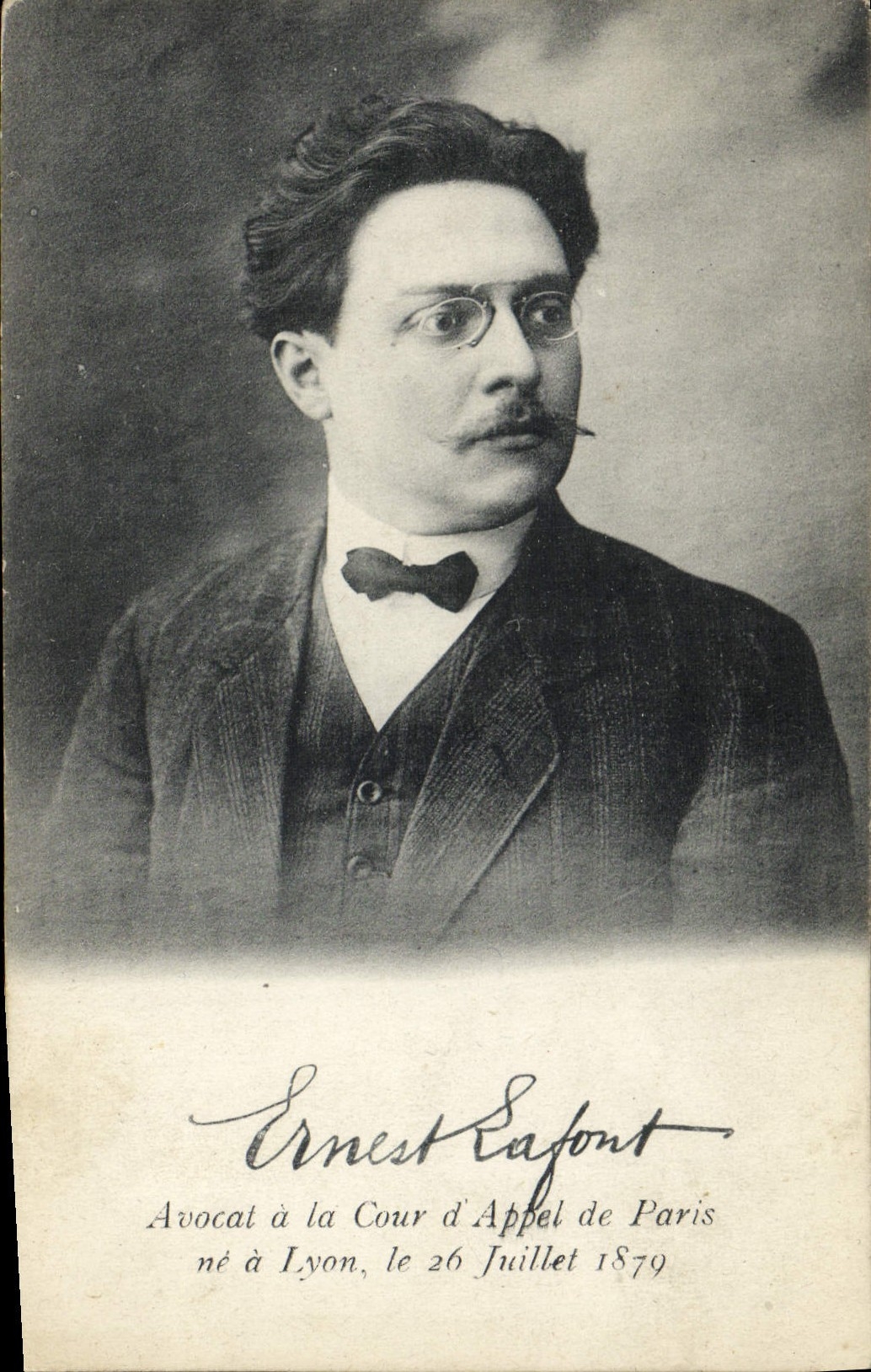 Ernest Safont — Avocat à la Cour d'Appel de Paris — phototypie