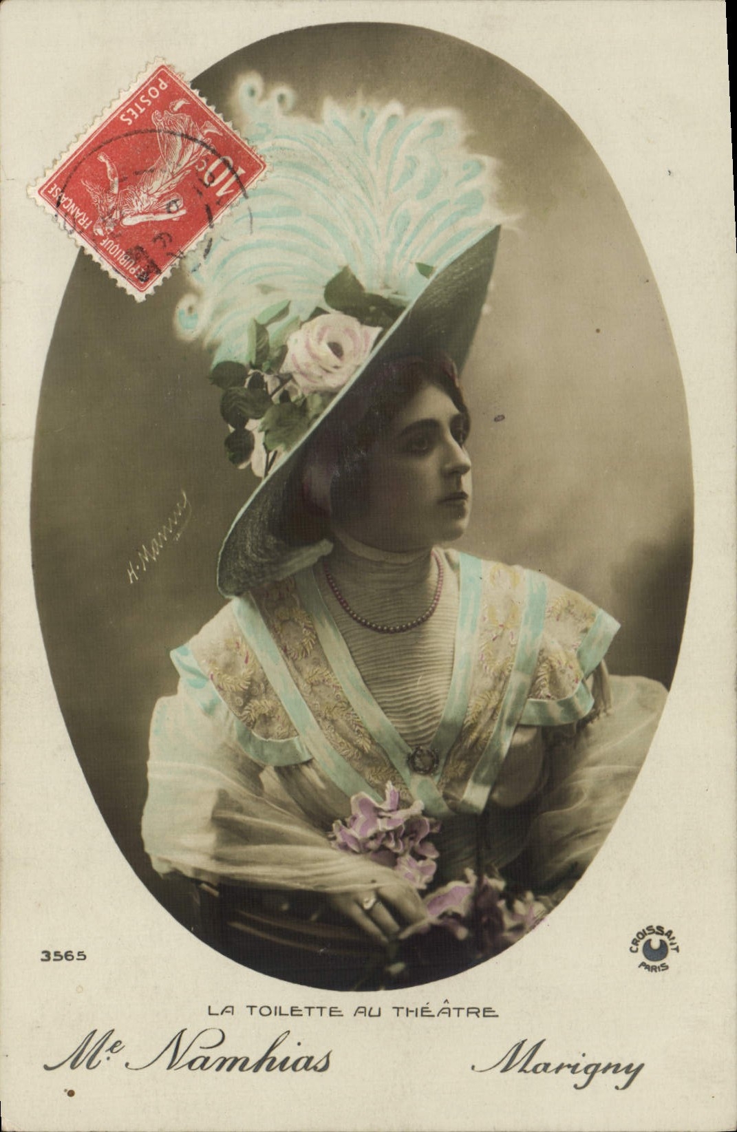 Madame Namhias — Die Toilette am Theater — Croissant Paris