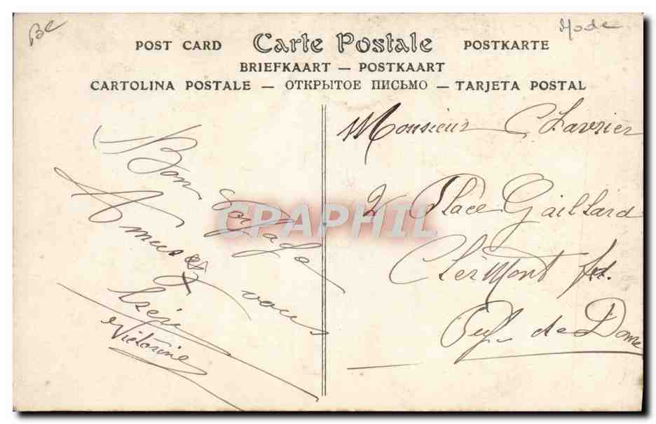 Femme en jupe-pantalons — débat sur la mode 1911 — ND Phot. — Achterkant