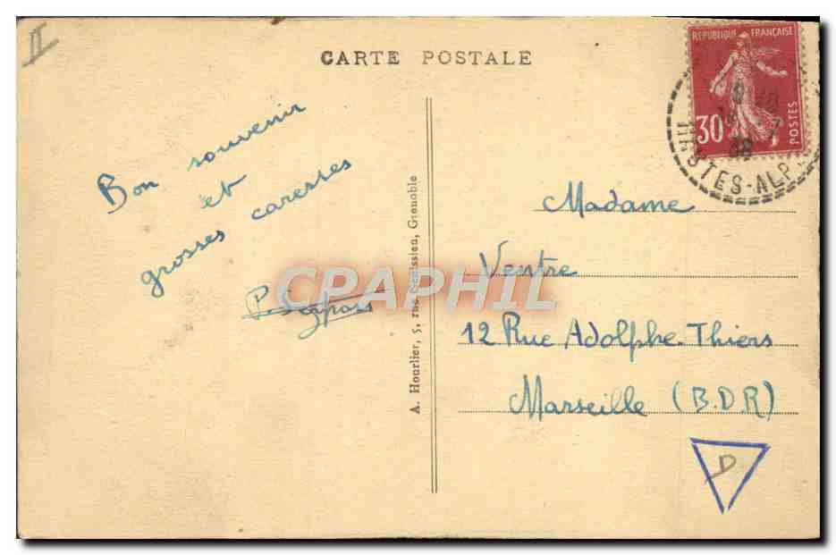 CPA Alpinisme Le refuge Tuckett et le glacier blanc  — Rückseite