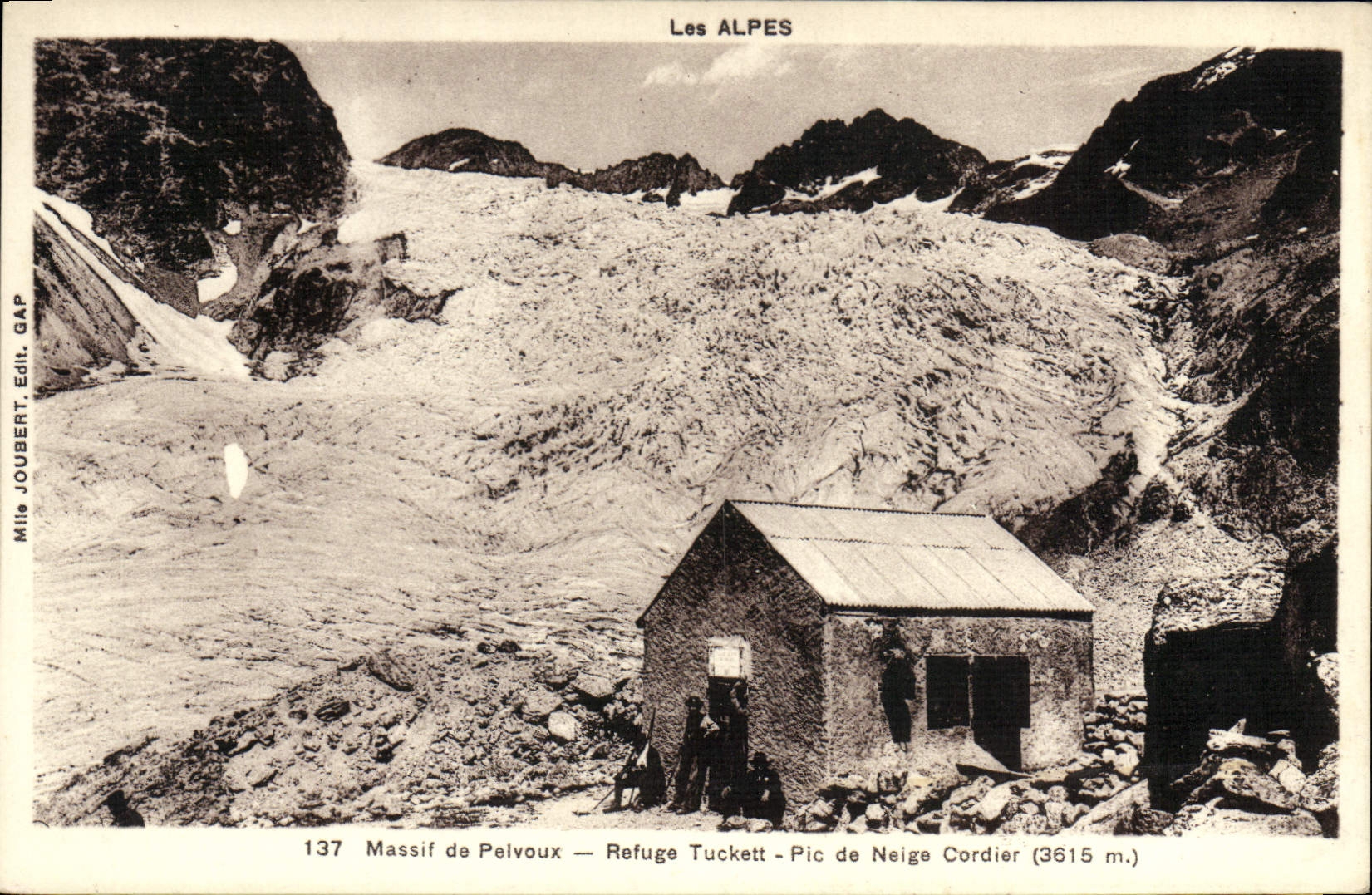 CPA Alpinisme Le refuge Tuckett Pic de neige Cordier