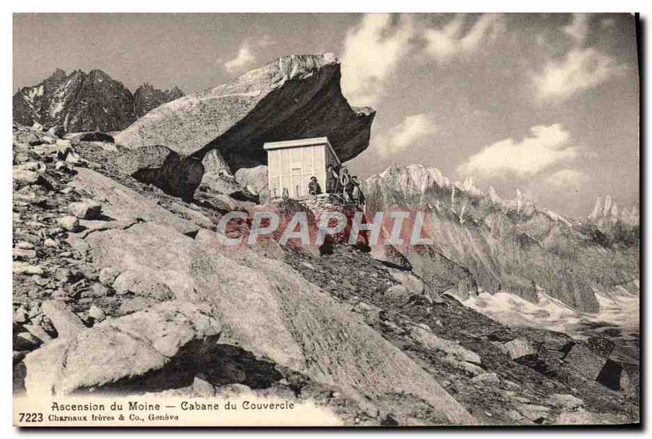 CPA Alpinisme Ascension du Moine Cabane du couvercle 