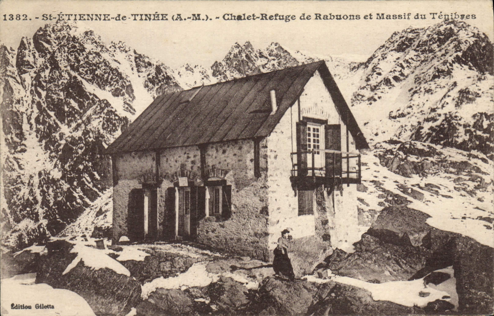 Chalet-Refugio de Rabuons - Massif del Ténibyes — St-Étienne-de-Tinée (A.-M.) — Edición Gilletta n°1382