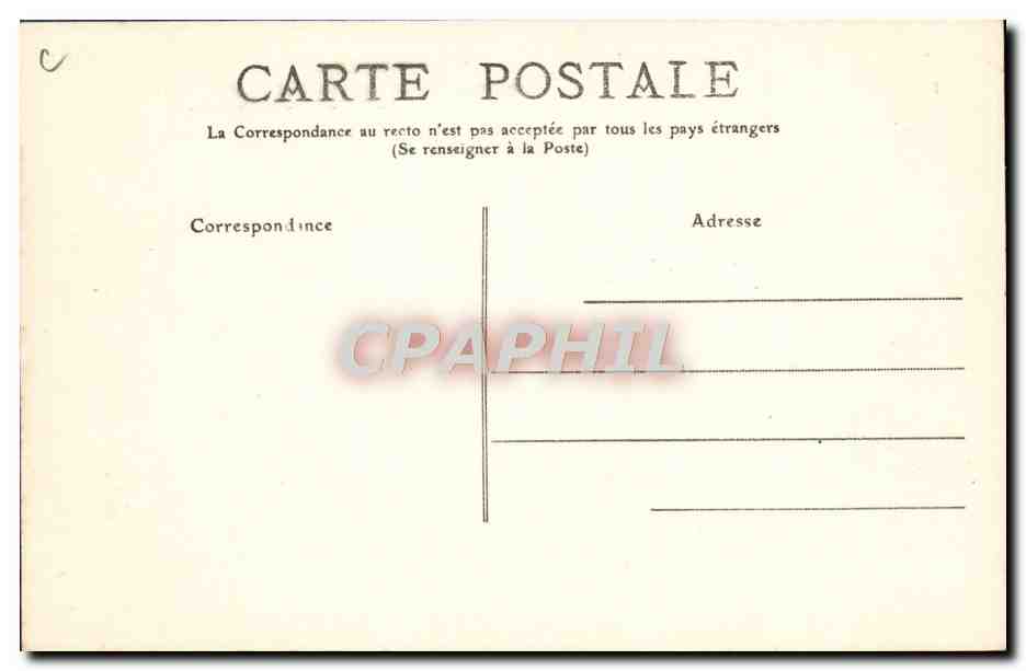 CPA Train Locomotive Machine de banlieue de la Cie du Nord  — Verso