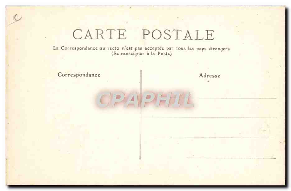 CPA Train Locomotive Cie du Nord Machine de trains de marchandises  — Rückseite
