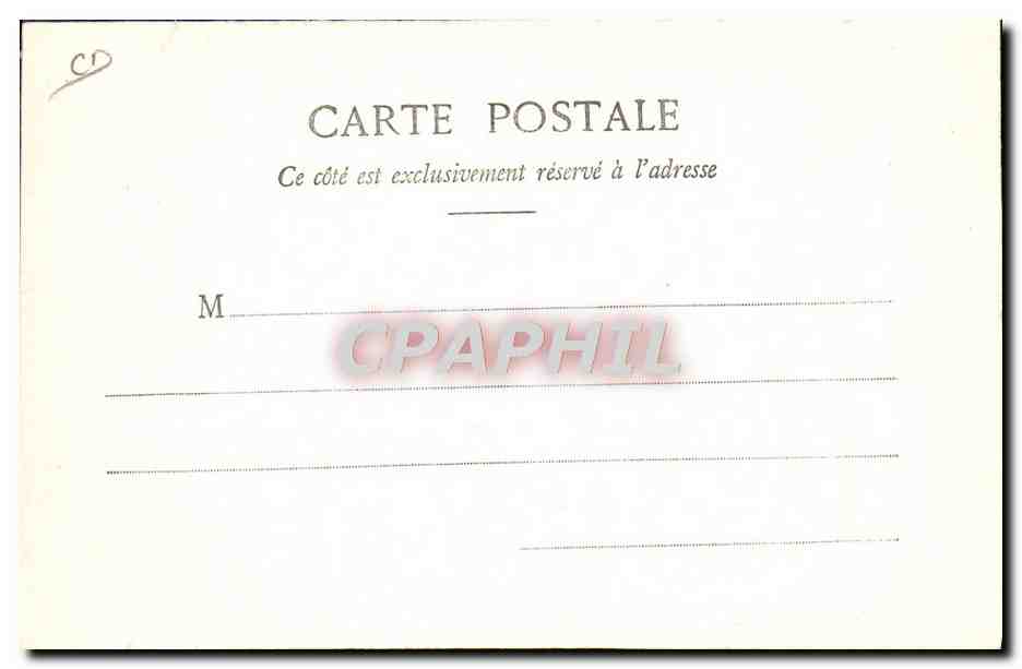 CPA Train Locomotive La Turbie Chemin de fer a cremaillere  — Rückseite