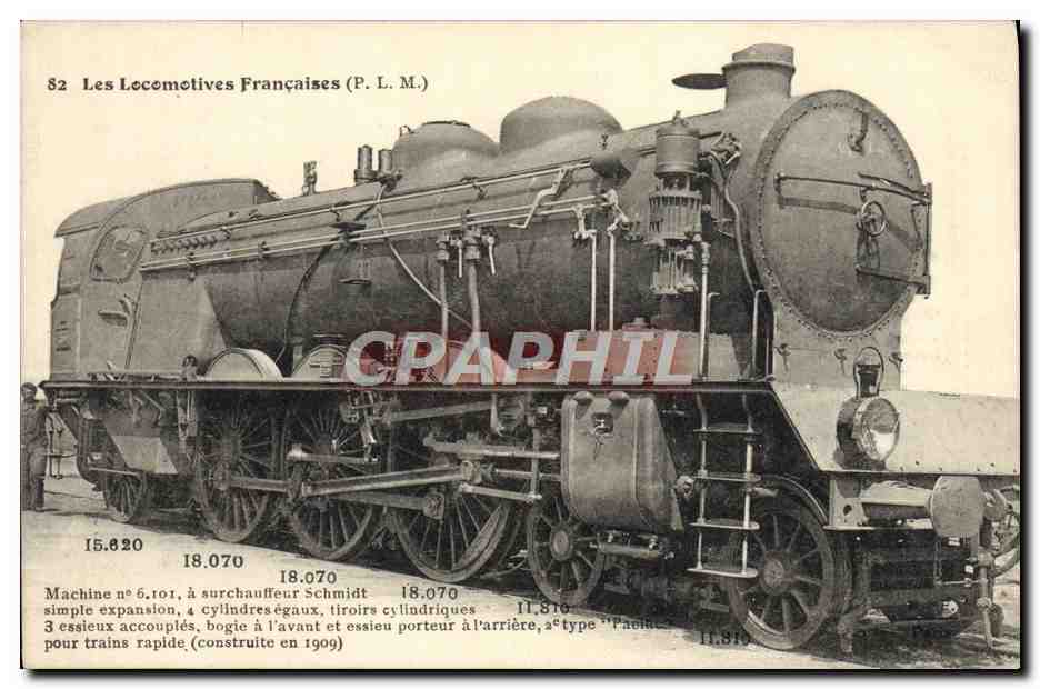 CPA Train Locomotive Machine 6101 a surchauffeur Schmidt