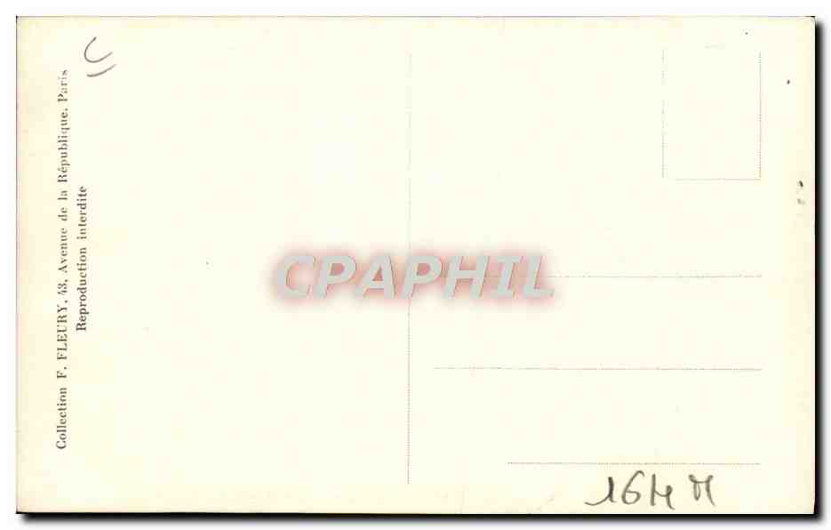 CPA Train Locomotive Machine SErie 140 A — Verso