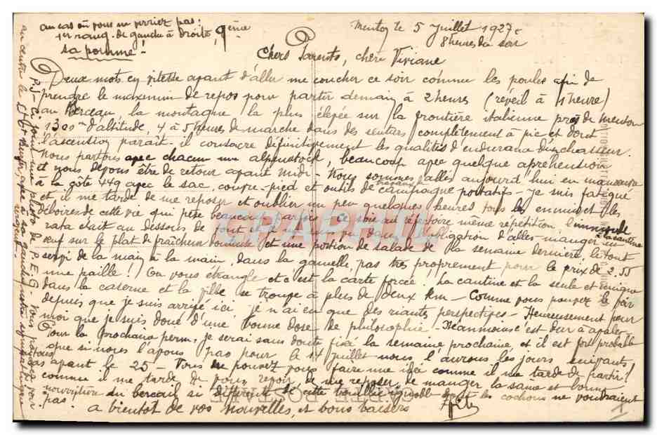 Le Port - Bateaux de Plaisance — MENTON — n° 303 — Achterkant