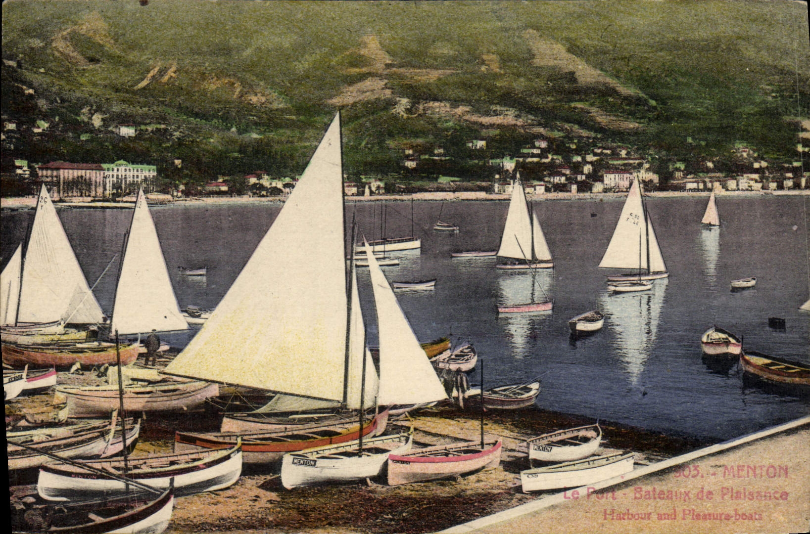 Le Port - Bateaux de Plaisance — Menton — Édition Biletti, n° 303
