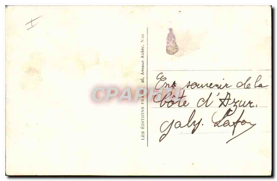 CPA Bateau Voilier  — Back