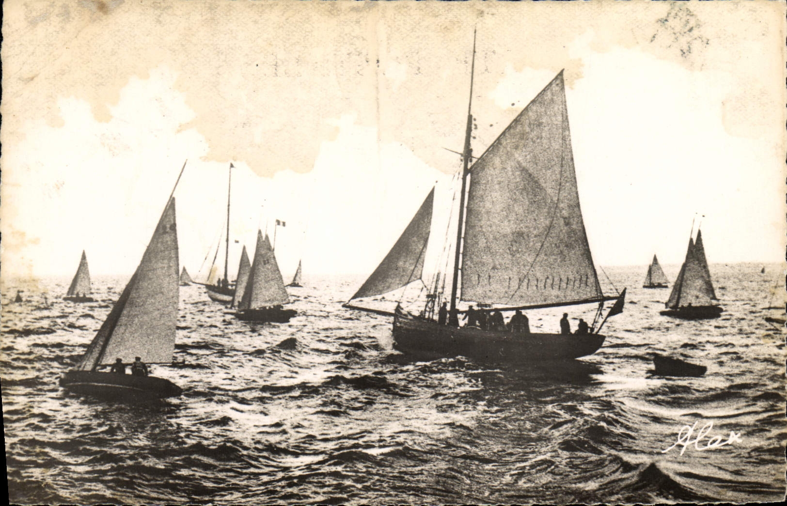 Régates nautiques — Barneville-sur-Mer — Alex. Becquemont, Edit. Cherbourg