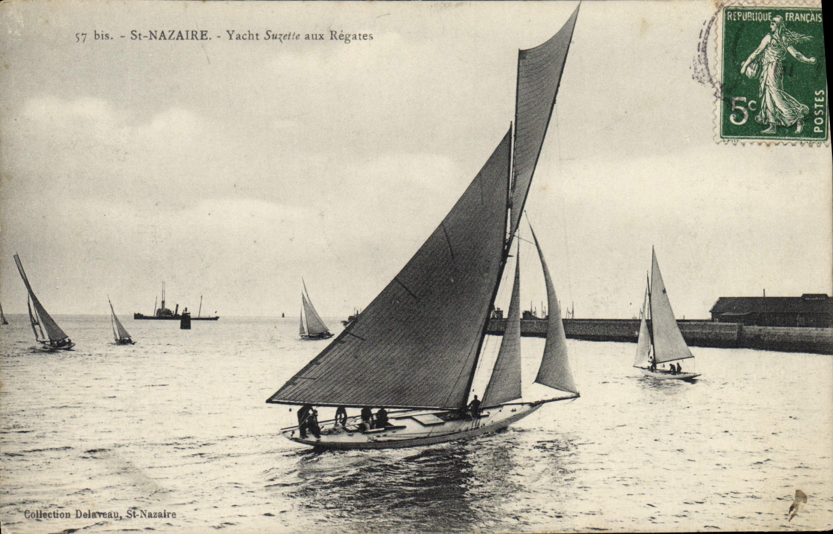 St-Nazaire — Yacht Suzette aux Régates — Collection Delaveau