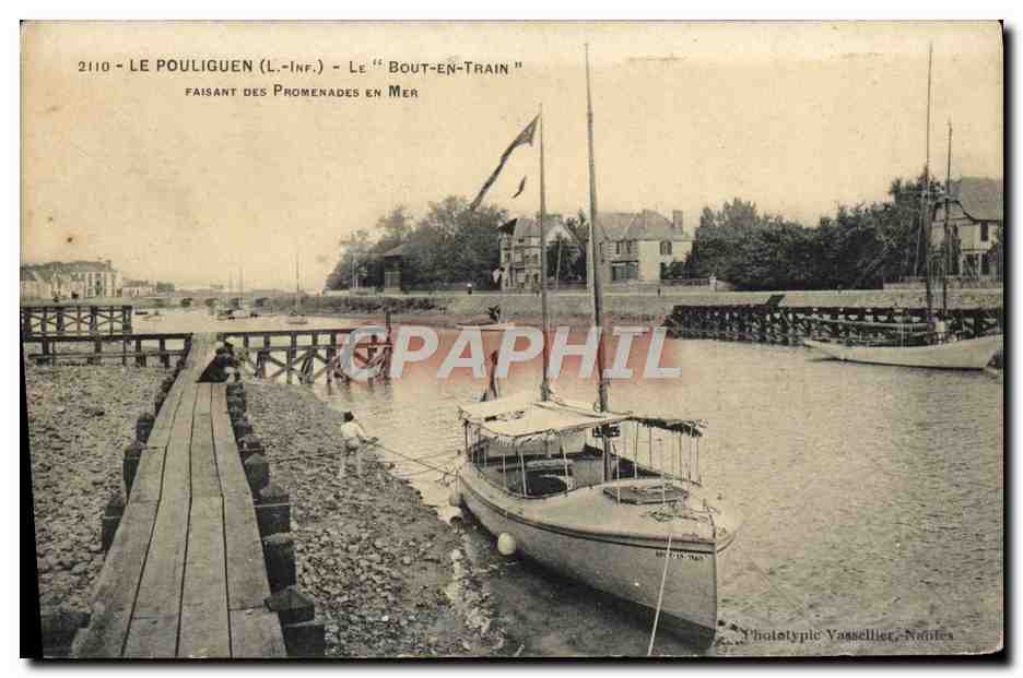 Le Pouliguen (L.-Inf.) — Der "Bout-en-Train" macht Meeresausflüge — Phototypie Vassellier, Nantes