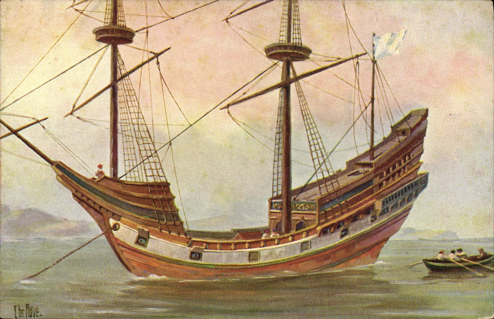 CPA Bateau 