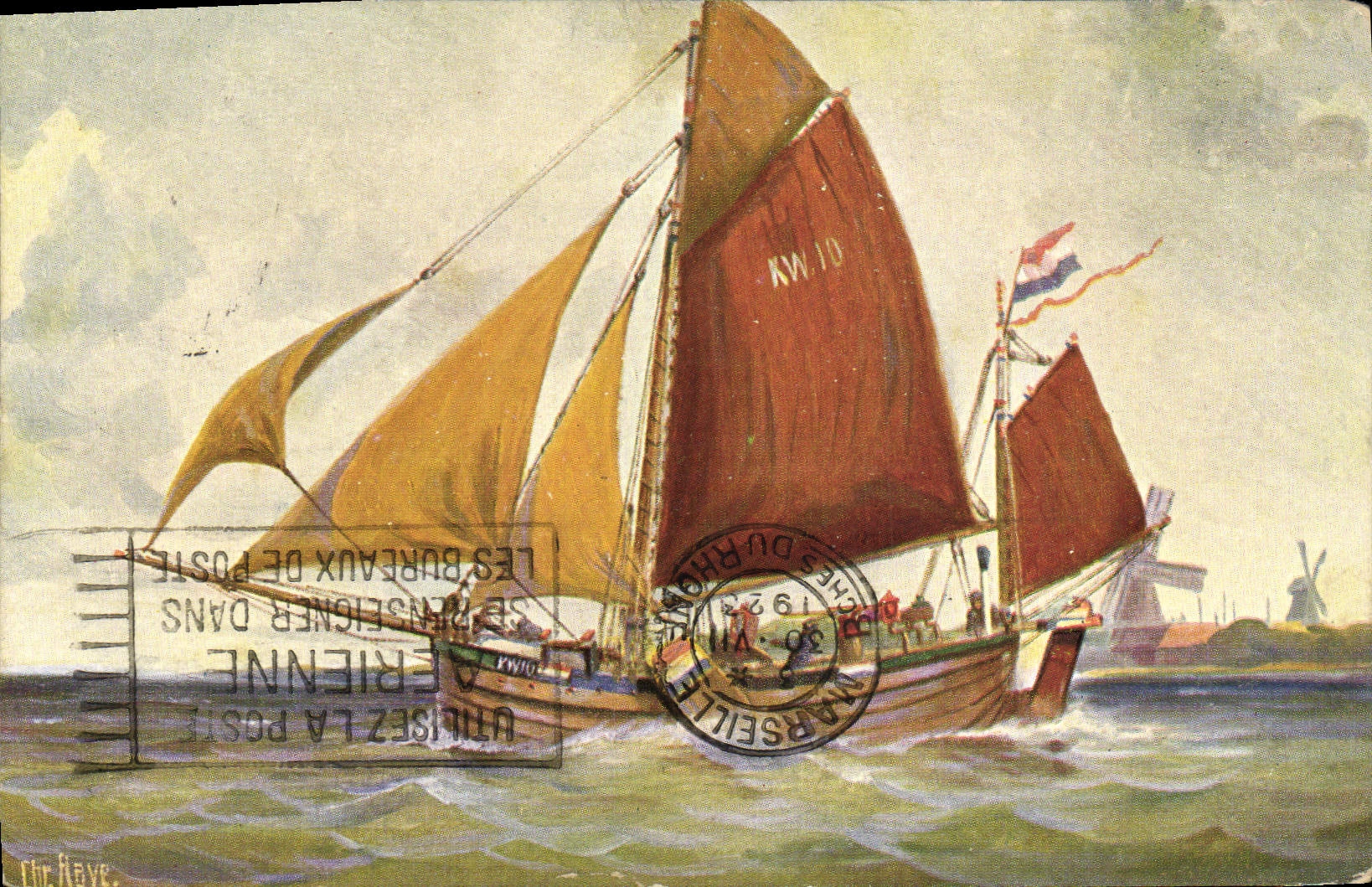 CPA Bateau 