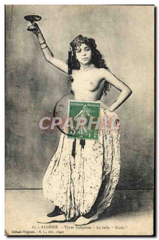 CPA Nu erotique Femme Types indigenes La belle Zinah