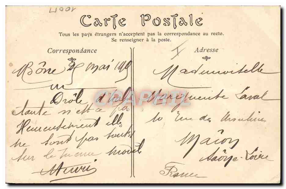 CPA Nu erotique Femme Jeune fille mauresque — Rückseite