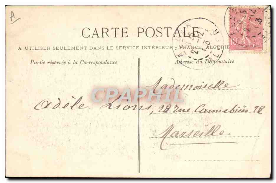 CPA Nu erotique Femme Algerie Odalisque couchee — Rückseite