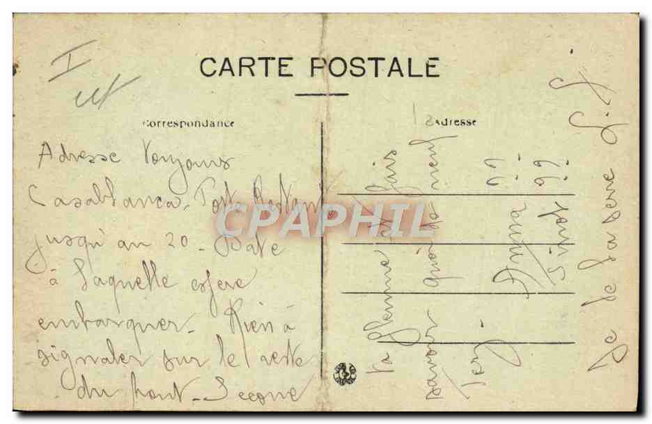 CPA Nu erotique Femme Au Marco Femme Mauresque — Rückseite