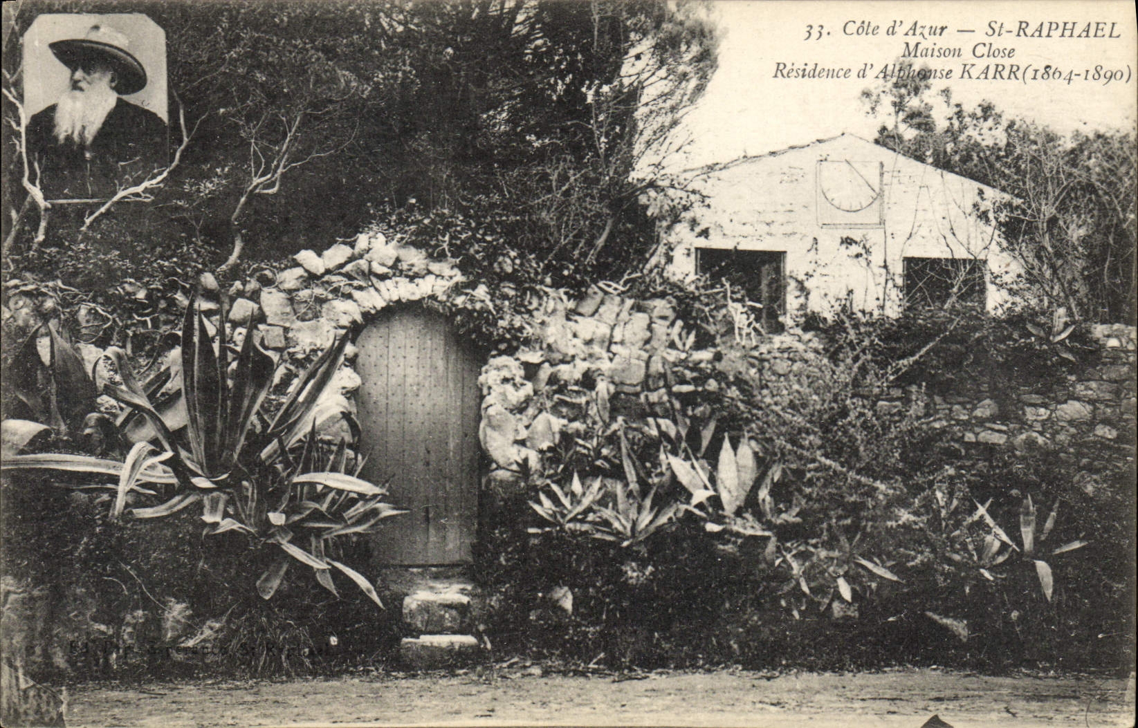 Côte d'Azur — St-Raphaël — Résidence d'Alphonse Karr (1864-1890) — Maison Close