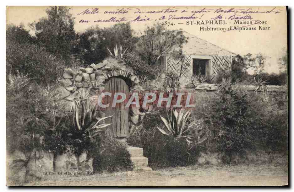 ST-RAPHAEL - Casa de prostitución - Habitación de Alphonse Kaar — Edición Gilotta, fot. Mie