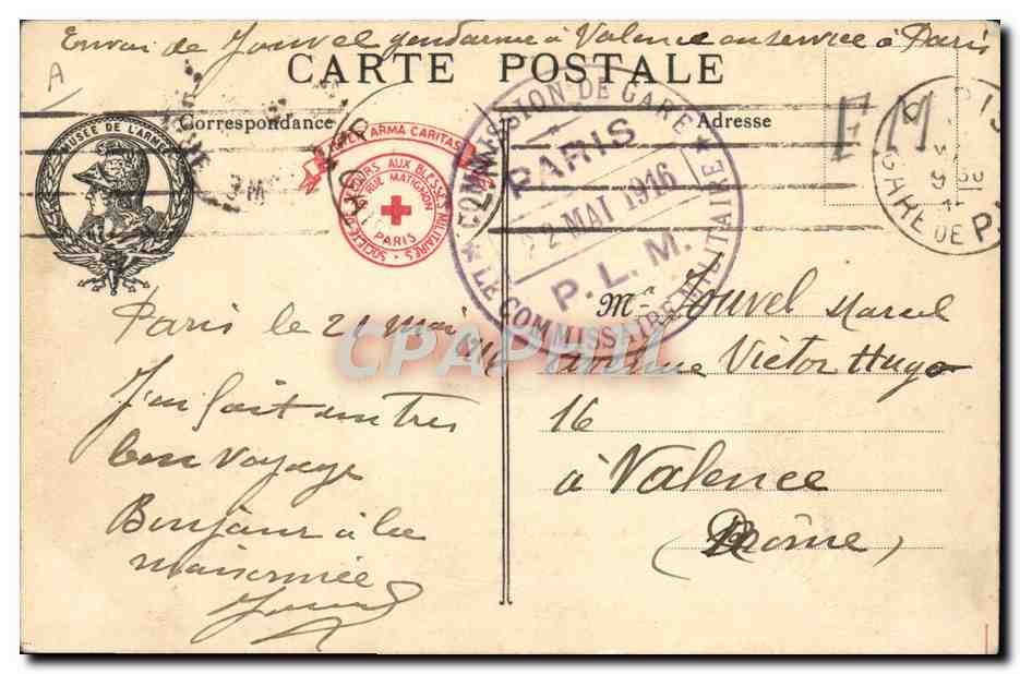 CPA Militaria Neuf drapeaux pris a l'ennemi Musee de l'armee Paris  — Rückseite